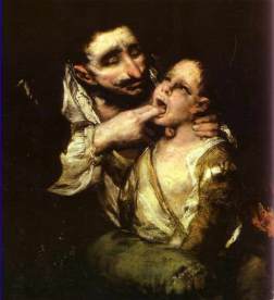 “El garrotillo”, de Francisco de Goya